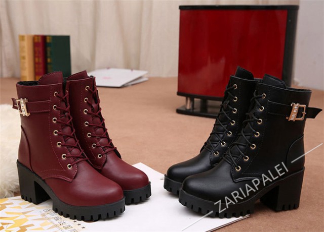 7CMUP ショートブーツ レディース ブーツ ショート 厚底 レトロ フェイクレザー ブーティ ソマリ レディースシュー ジッパー 