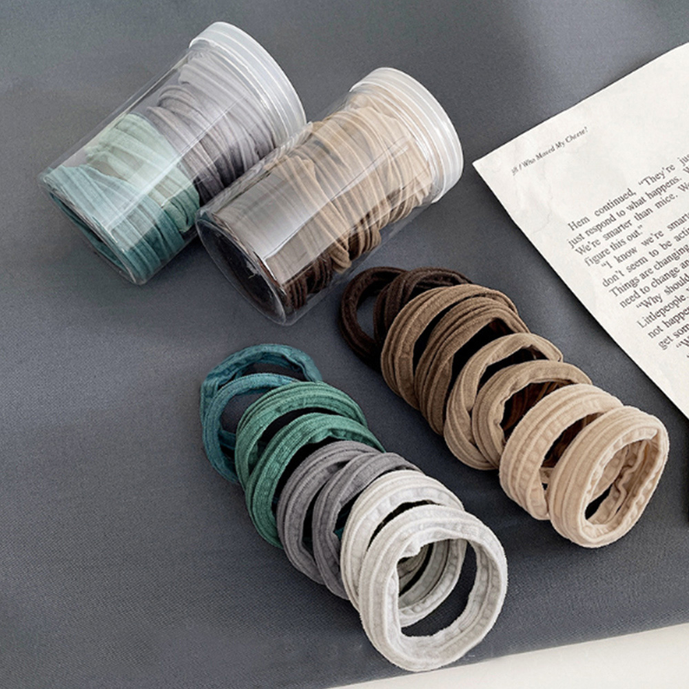 ヘアゴム8本セット 無地 リングヘアゴム  