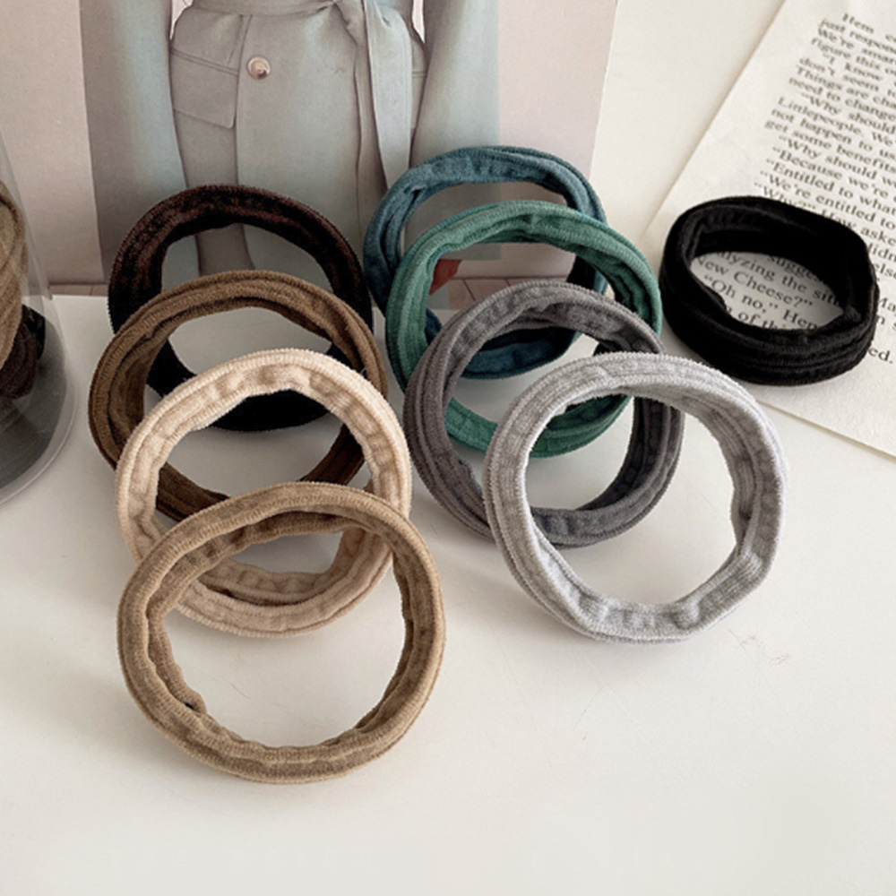 ヘアゴム8本セット 無地 リングヘアゴム  