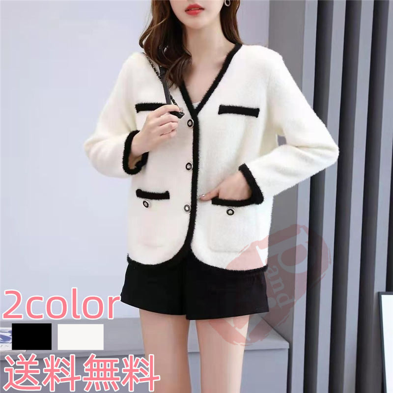 ジャケット レディース 40代 長袖ノーカラージャケット ショット丈ツイードコートアウター 秋服 通勤OL 結婚式 入学式 送料無料 七五三 卒業式 オフィス 韓国風 