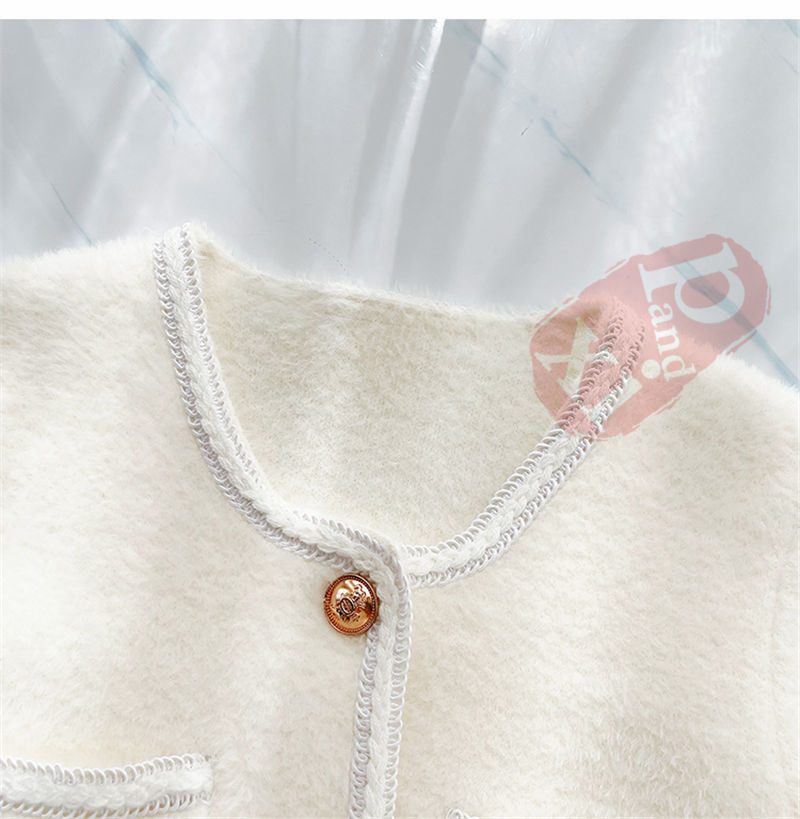 ジャケット レディース 40代 長袖ノーカラージャケット ショット丈ツイードコートアウター 秋服 結婚式 卒業式 送料無料 通勤OL 韓国風 入学式 オフィス 七五三 