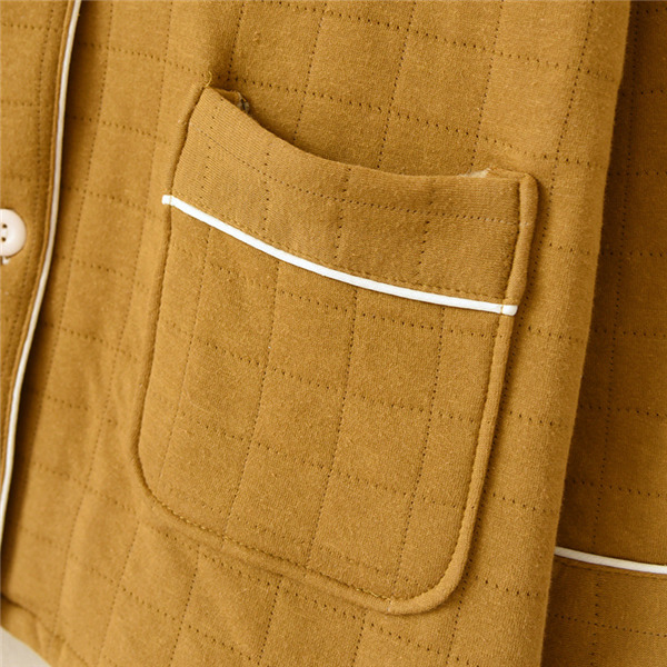 メンズ レディース パジャマ キルトパジャマ 中綿 前開き セットアップ 秋冬 長袖長ズボン 部屋着 寝間着 保温 ルームウェア 上下セット 襟付き 