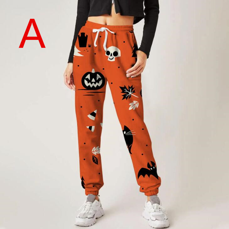 ハロウィンヨガパンツ ヒップアップ トレーニング フィットネス エアロビクス ズボン エアロビクスウェア ズボン ダンス衣装 美脚 ランニングウェア 