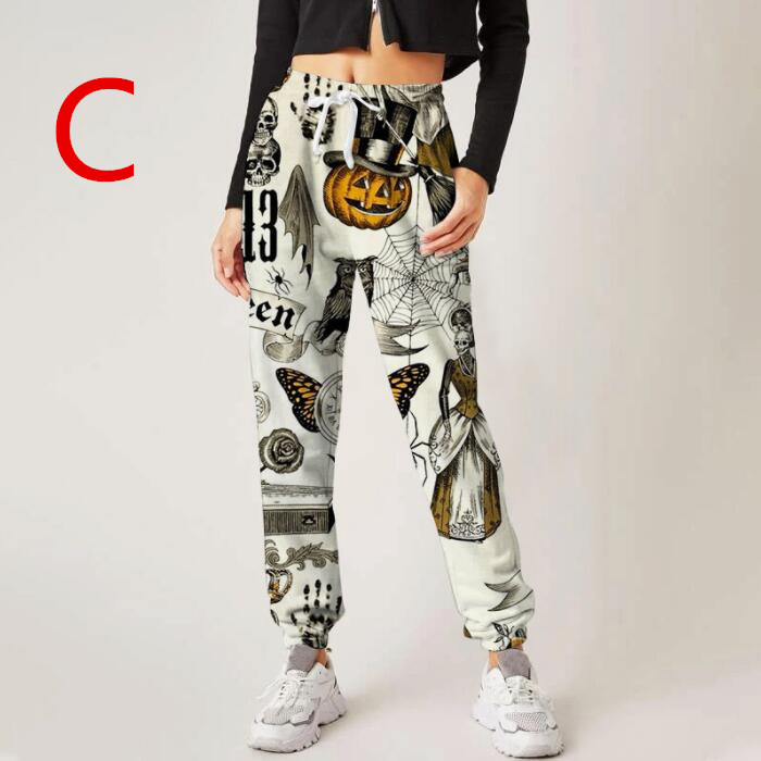 ハロウィンヨガパンツ ヒップアップ トレーニング フィットネス エアロビクス ズボン エアロビクスウェア ズボン ダンス衣装 美脚 ランニングウェア 