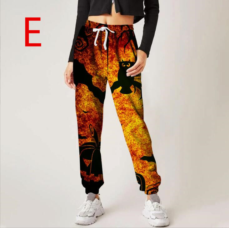 ハロウィンヨガパンツ ヒップアップ トレーニング フィットネス エアロビクス ズボン エアロビクスウェア ズボン ダンス衣装 美脚 ランニングウェア 