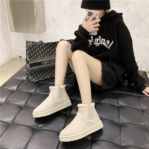 ムートンブーツ ブーツ モカシン 冬靴 レディース 裏起毛 ショート丈 暖かい もこもこ スエード ファー 防寒 スノーブーツ 痛くない 