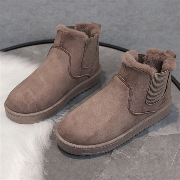 ムートンブーツ ブーツ モカシン 冬靴 レディース 裏起毛 ショート丈 暖かい もこもこ スエード ファー 防寒 スノーブーツ 痛くない 