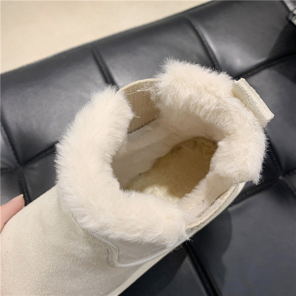 ムートンブーツ ブーツ モカシン 冬靴 レディース 裏起毛 ショート丈 暖かい もこもこ スエード ファー 防寒 スノーブーツ 痛くない 