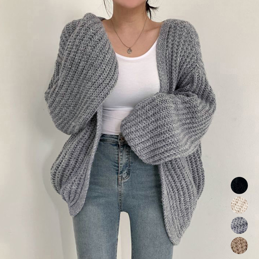 ニットカーディガン レディース ボレロ風  