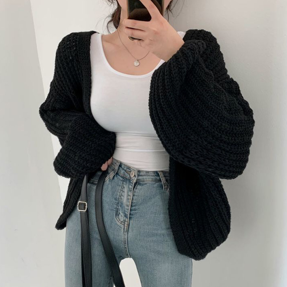 ニットカーディガン レディース ボレロ風  