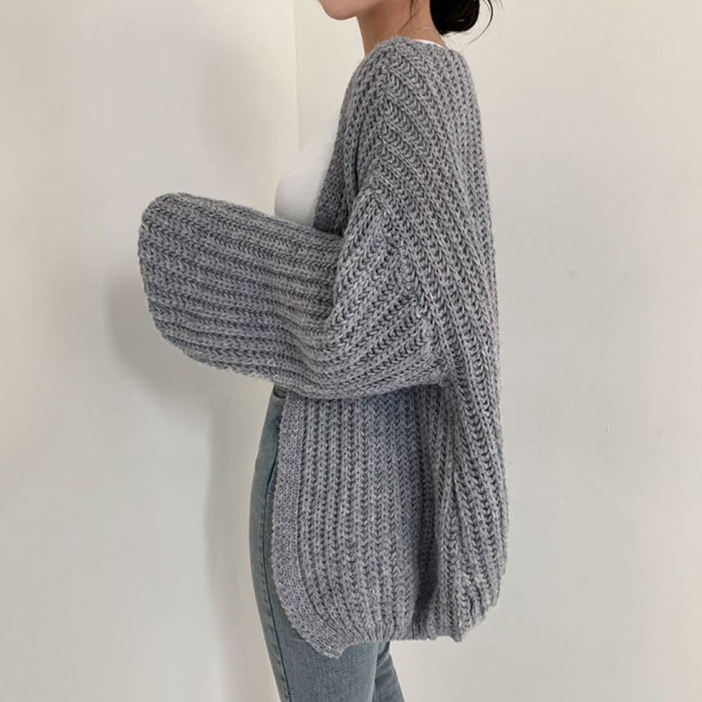 ニットカーディガン レディース ボレロ風  