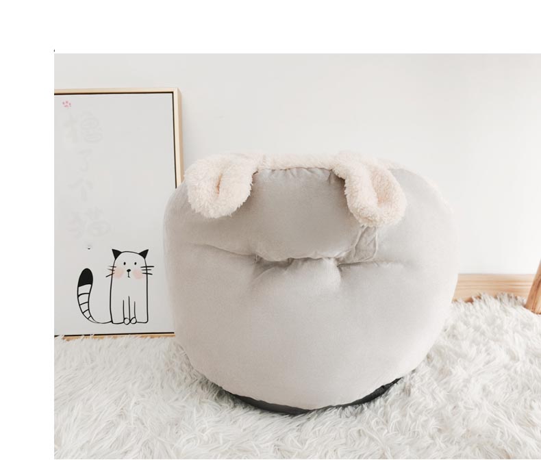 猫ベッド 犬ベッド クッション 猫用 あったか ペットベット 犬ベット ふわふわ 寝具 うさぎ耳 かわいい おしゃれ ペットベッド 暖かい 冬 布団 キャットハウス 