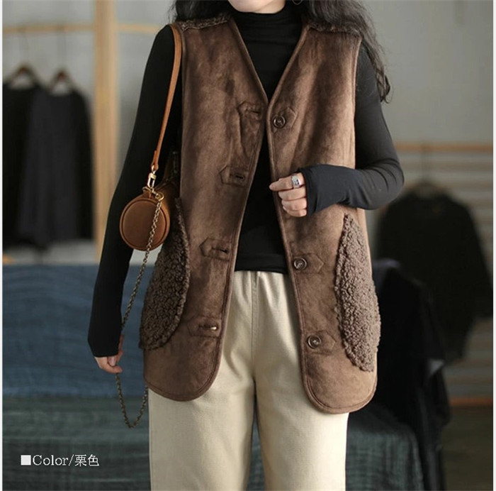 ボアベスト レディース アウター 40代 もこもこ トップス ジレ 前開き 秋冬 大人カジュアル おしゃれ ベスト ノーノースリーブ ムートン調 きれいめ 