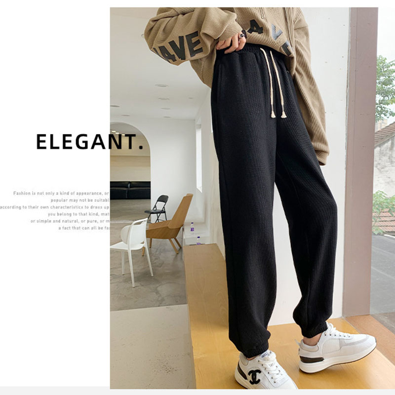 ジョガーパンツ レディース 裏起毛 あったか ワッフル スウェットパンツ カジュアル ルームウェア イージーパンツ おしゃれ スポーツウェア ジョギング 