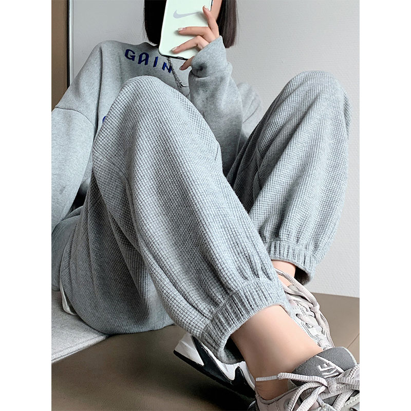 ジョガーパンツ レディース 裏起毛 あったか ワッフル スウェットパンツ カジュアル ルームウェア イージーパンツ おしゃれ スポーツウェア ジョギング 