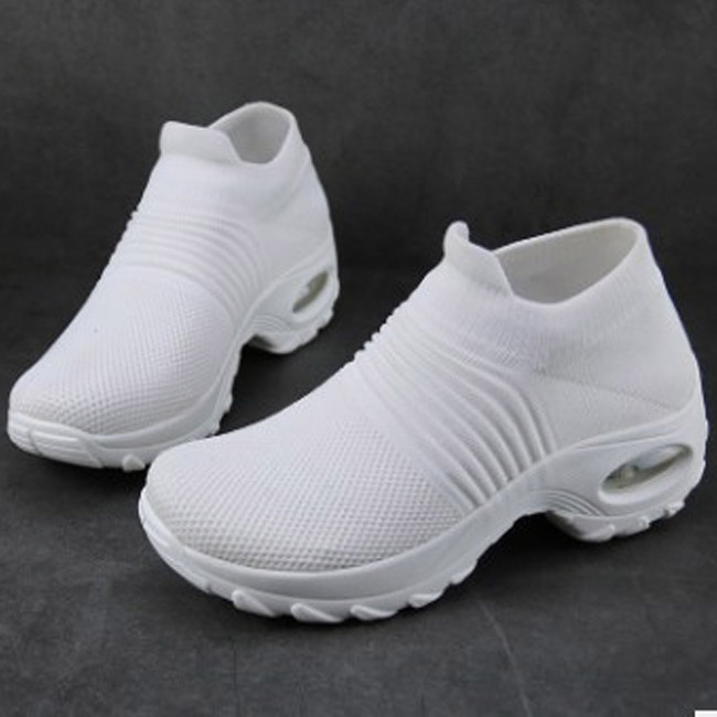 送料無料 スニーカー レディース ニット フライニット ウォーキング メッシュ 通学 スリッポン 快適 軽量 カジュアル ランニング 通勤 フィット 