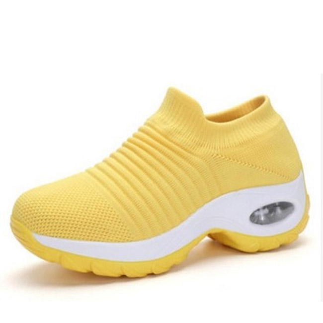 送料無料 スニーカー レディース ニット フライニット ウォーキング メッシュ 通学 スリッポン 快適 軽量 カジュアル ランニング 通勤 フィット 