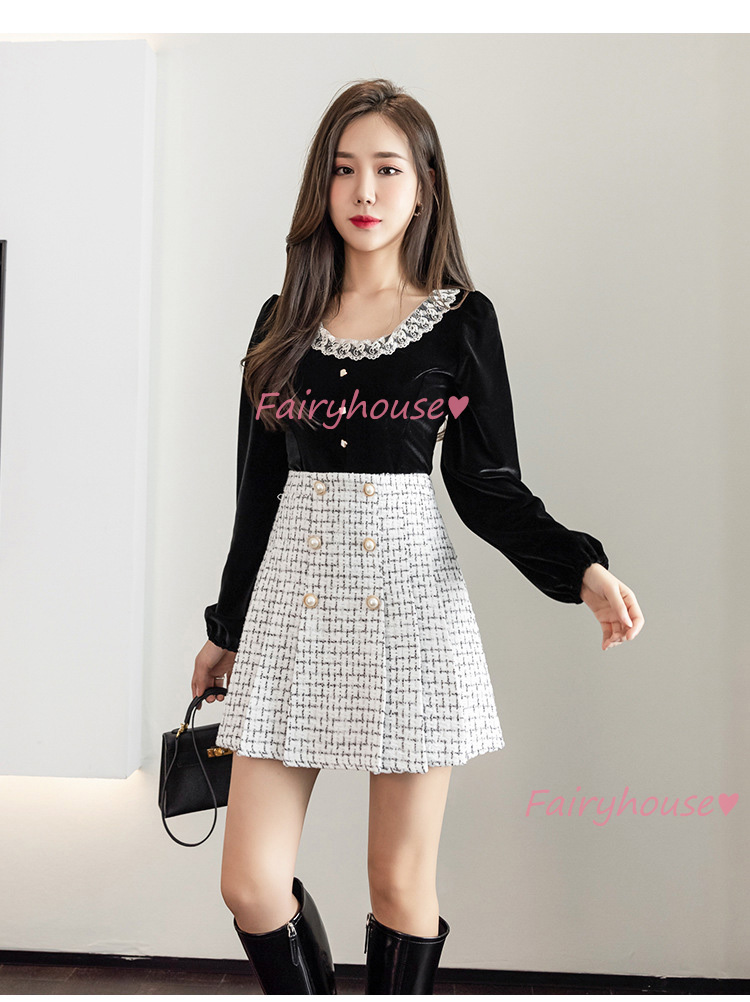 スカート ショット丈 秋冬 プリーツスカート チェック柄ラシャスカート レディース 50代 ハイウェストボ大人 ミニ Aラインスカート 40代 オシャレ30代 