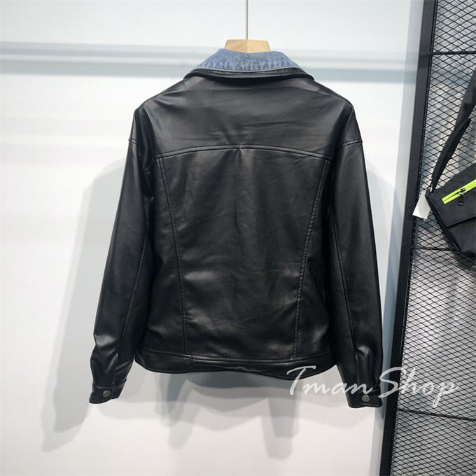 ライダースジャケット メンズ 革ジャン 皮ジャン PU レザージャケット 春 アウター カジュアル フルジップ 大きいサイズ 男性 秋 レイヤード風 切り替え 