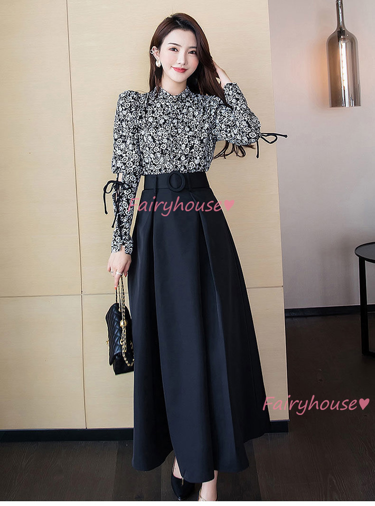 スカート マキシ丈 秋冬 Aラインスカート 黒フレアスカート レディース 50代 ロング丈スカート オシャレ30代 スリット ハイウェストボ大人 40代 着痩せ 