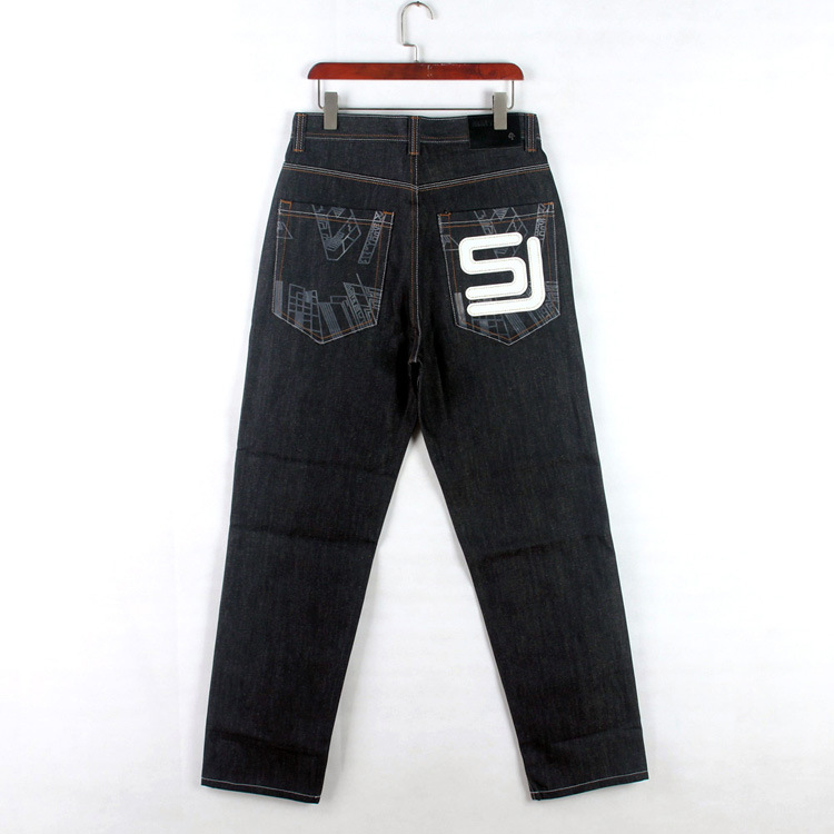 デニムパンツ ジーンズ メンズ 大きいサイズ ルーズストレート ビッグシルエット 太め おしゃれ ストリート系HIPHOP ゆったり 後ろデザイン ズボン 個性 