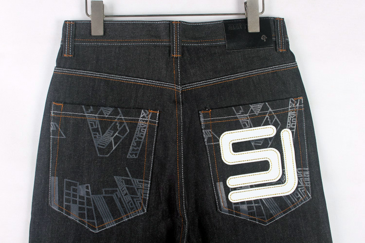 デニムパンツ ジーンズ メンズ 大きいサイズ ルーズストレート ビッグシルエット 太め おしゃれ ストリート系HIPHOP ゆったり 後ろデザイン ズボン 個性 