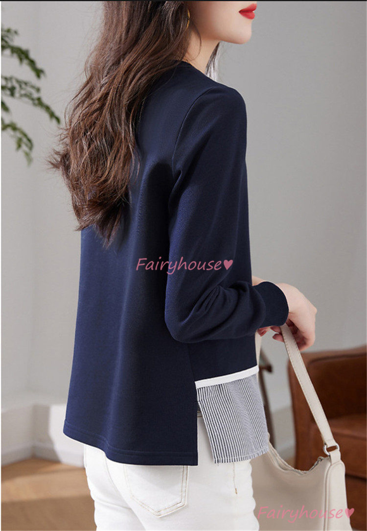 ニット セーター トップス レディース 秋冬 ラウンネック 着痩せ 切り替え 通勤 長袖ニットきれいめ 30代 40代 カジュアルニット ニットインナー オシャレ 