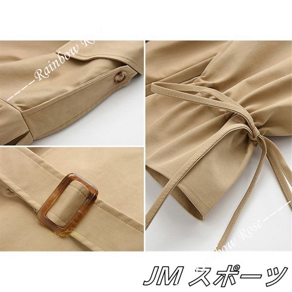 トレンチコート レディース アウター ベルスリーブ トップス ショート丈 ファッション ガートレンド カジュアル ゆったり 格好いい 