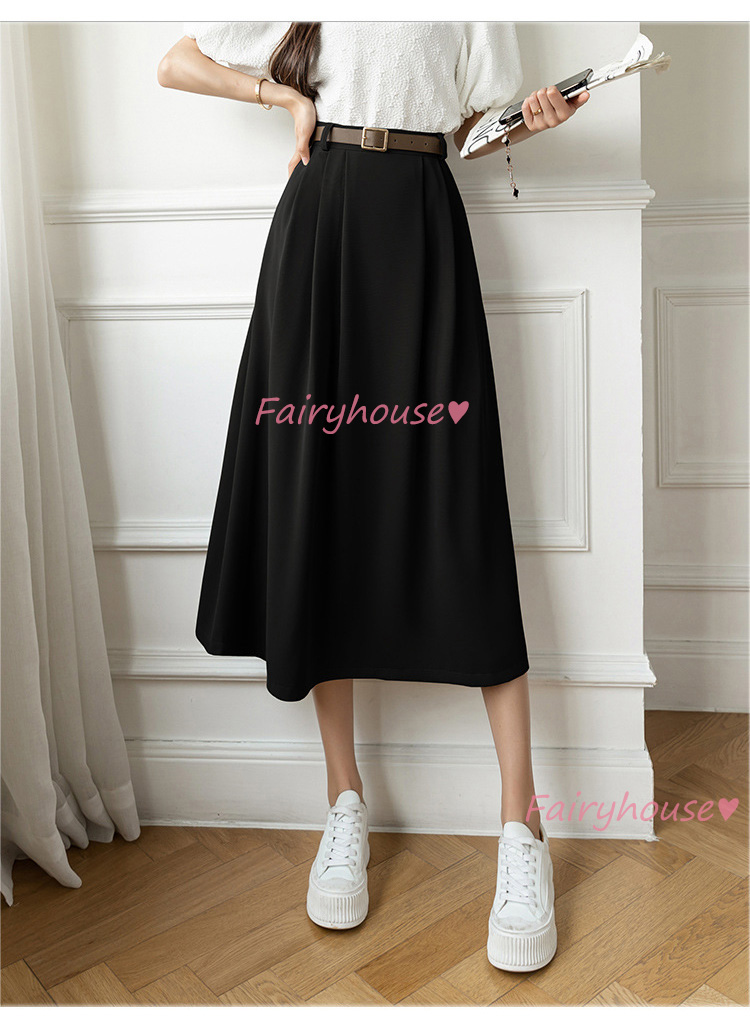 スカート マキシ丈 秋冬 Aラインスカート 黒フレアカート レディース オシャレ30代 着痩せ ハイウェストボ大人 通勤OL 50代 ロング丈スカート 40代 
