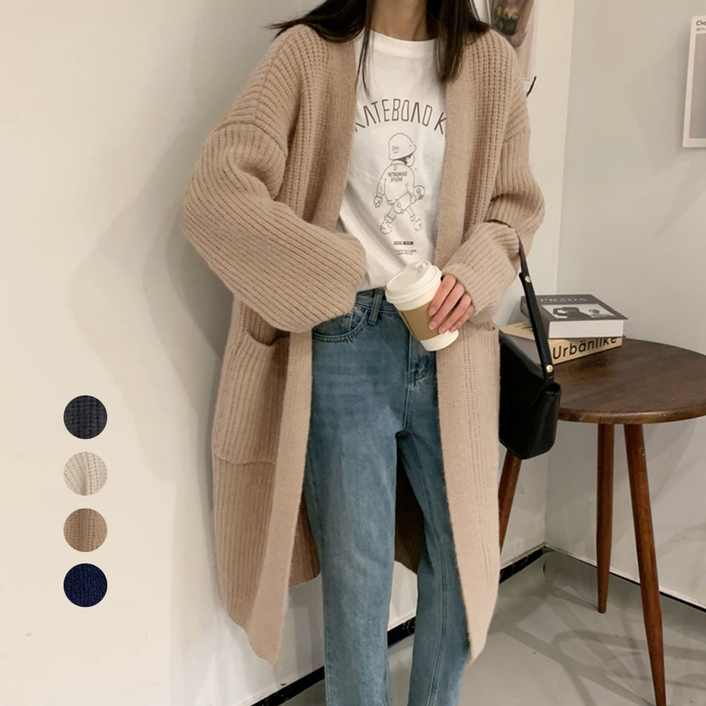 ニットカーディガン レディース体型カバー  