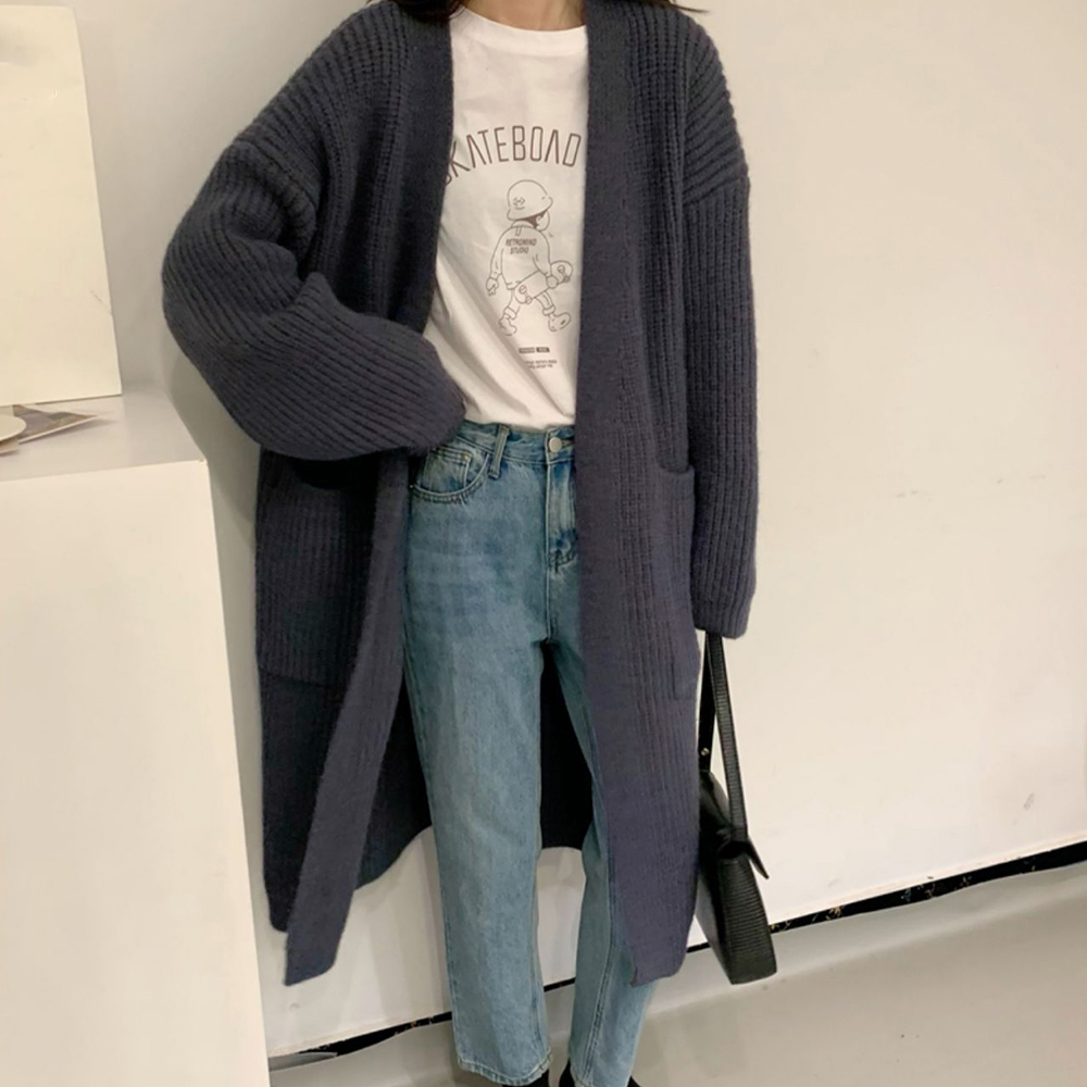 ニットカーディガン レディース体型カバー  