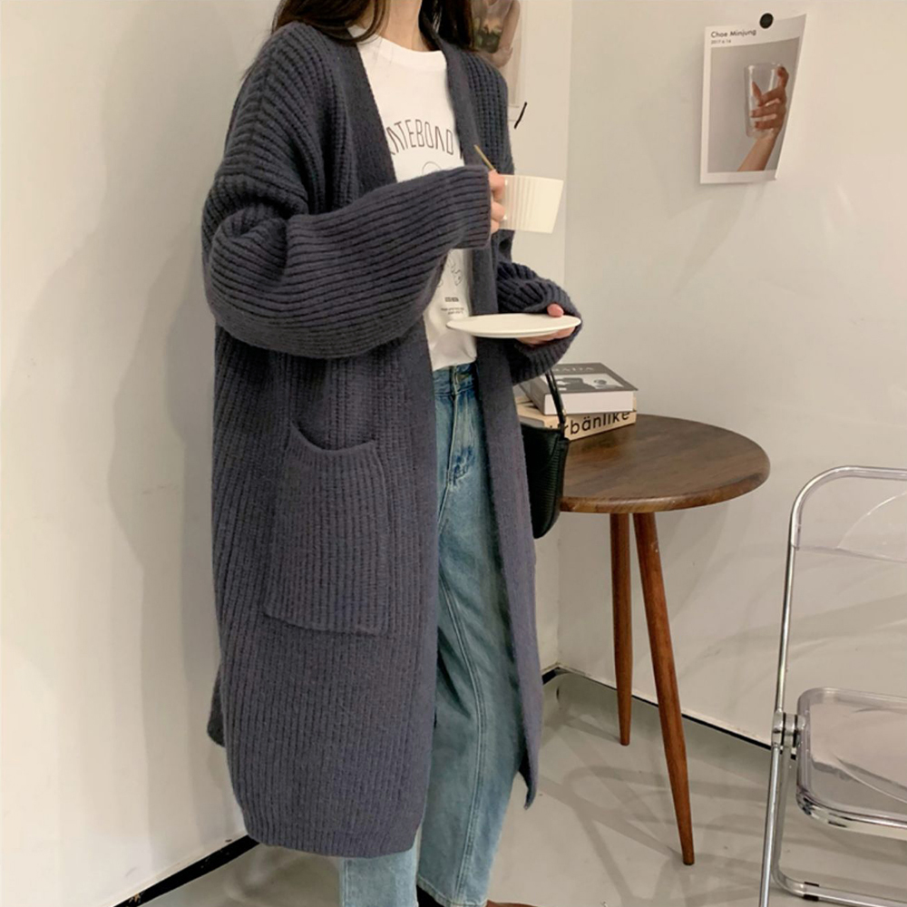 ニットカーディガン レディース体型カバー  