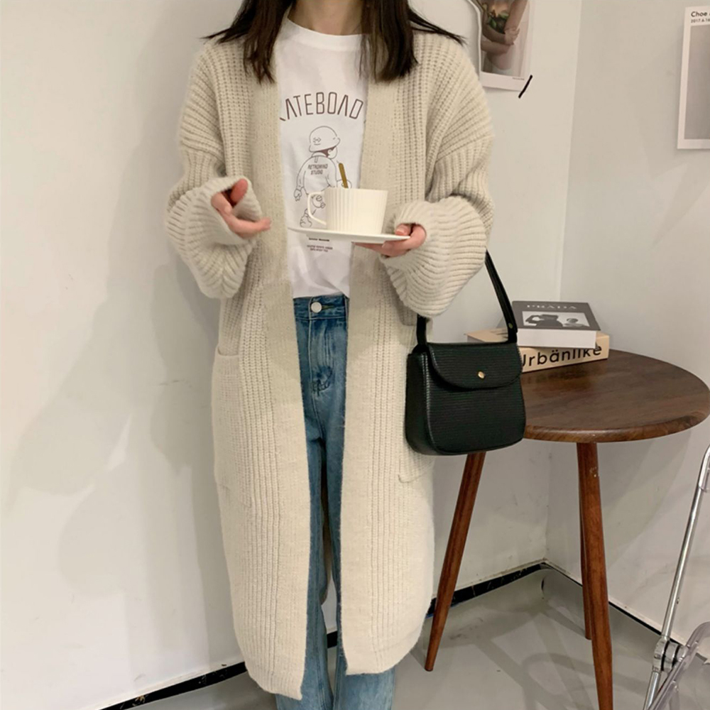 ニットカーディガン レディース体型カバー  