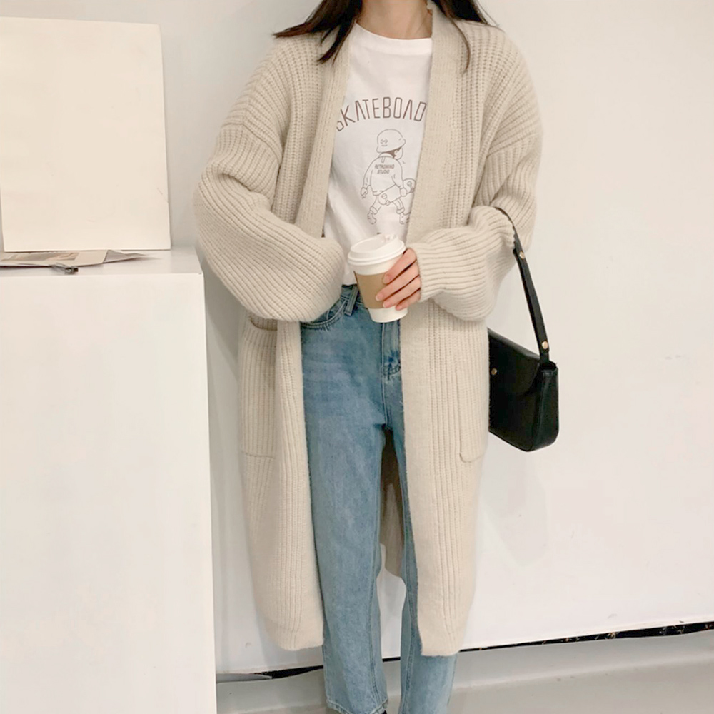 ニットカーディガン レディース体型カバー  