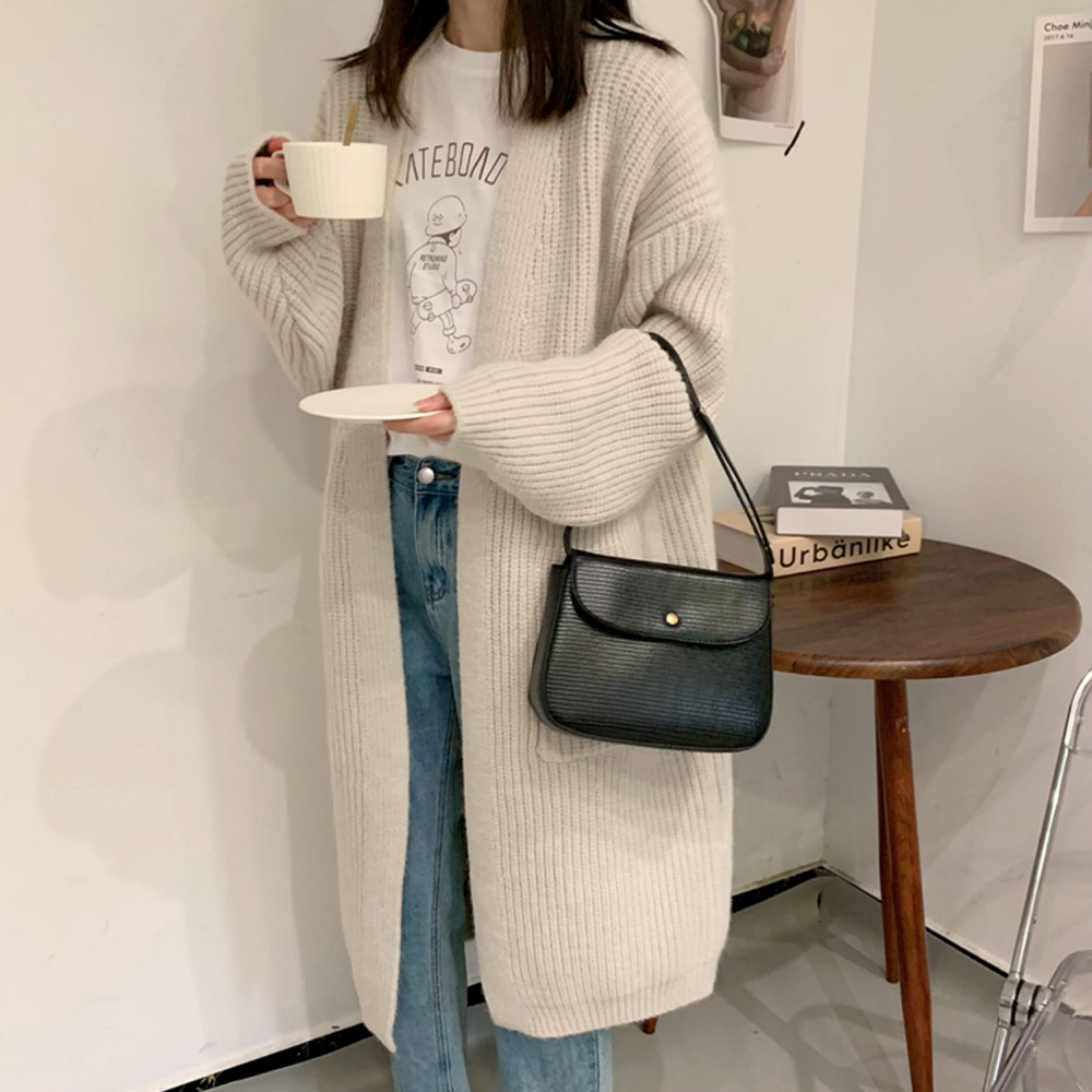 ニットカーディガン レディース体型カバー  