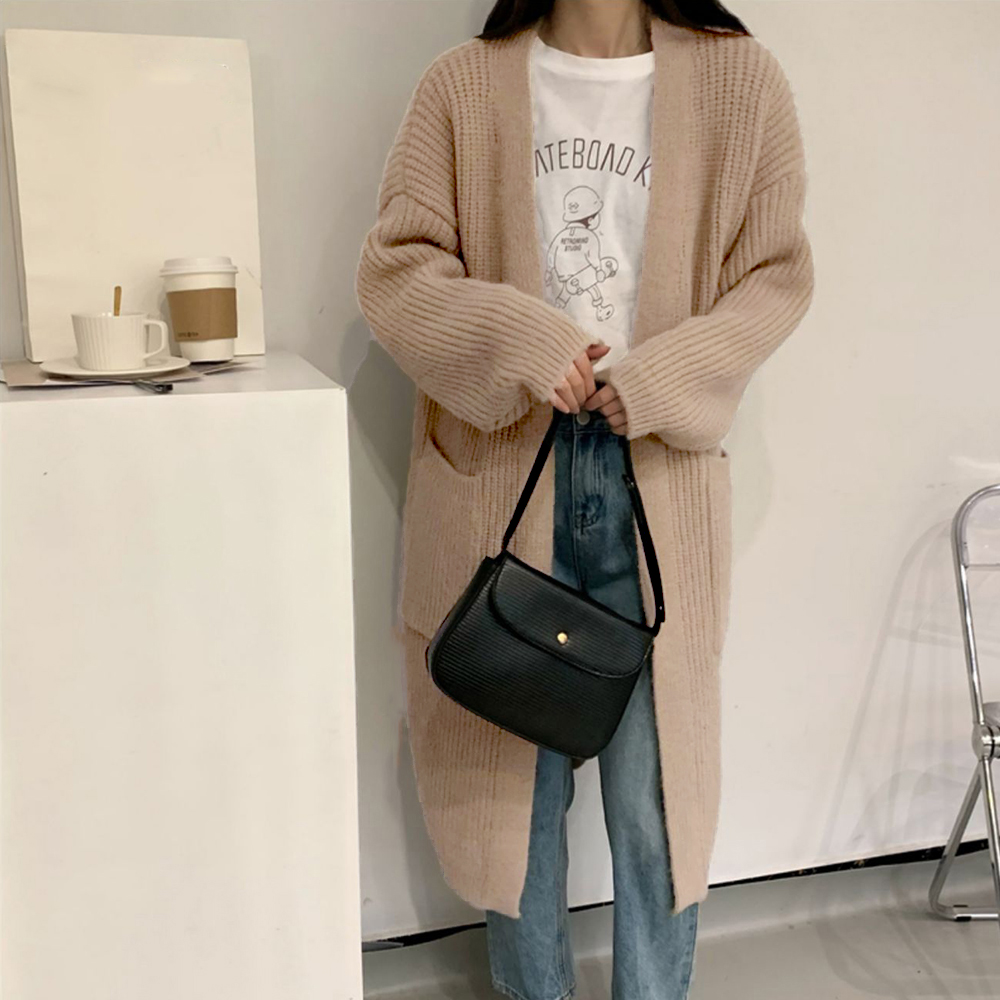 ニットカーディガン レディース体型カバー  