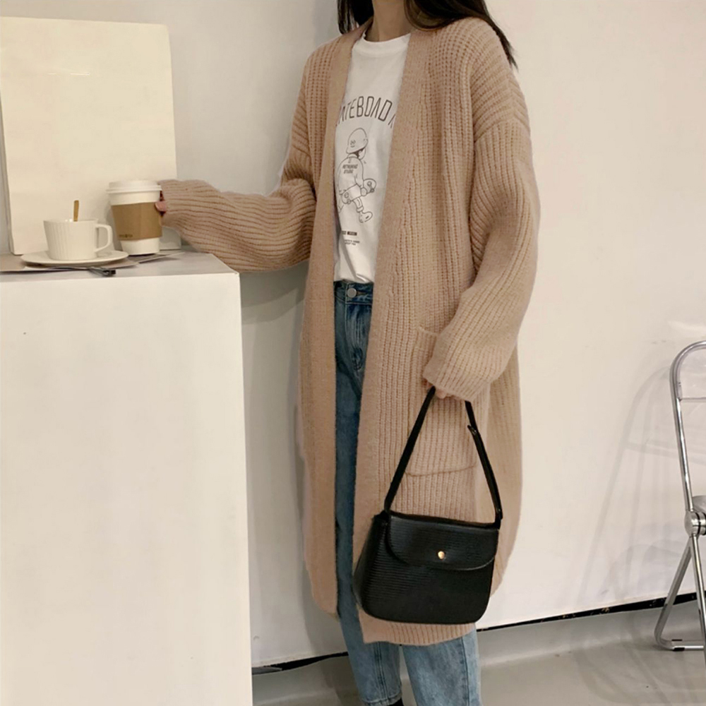 ニットカーディガン レディース体型カバー  