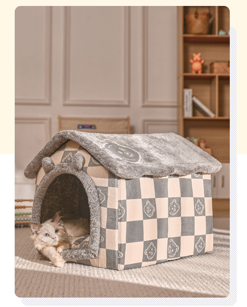 ペットハウス 猫ベッド 冬用 洗える 犬ハウス 猫ハウス 犬ベッド おしゃれ 春 ドーム型 ペットベッド 折りたたみ ベッド 冬 PET 秋 ふわふわ 暖かい HOUSE 