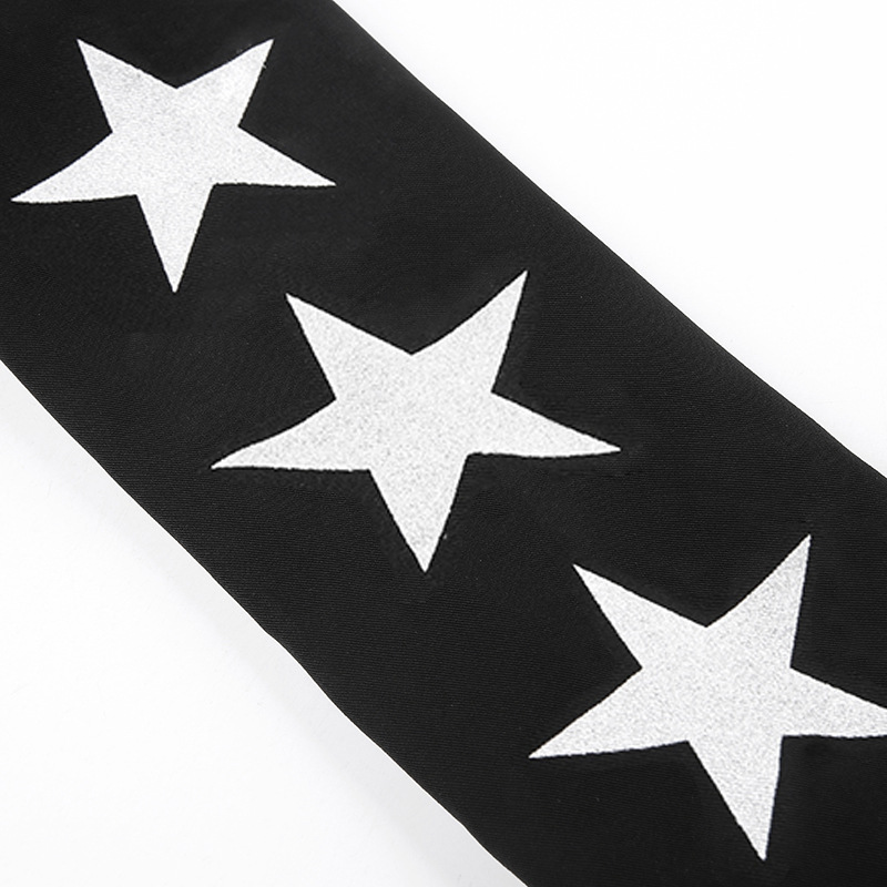 星柄 ショート丈 テーラードジャケット 韓国 ストリート HIPHOP レディース パンク 原宿系 K-POP 衣装 ダンス 