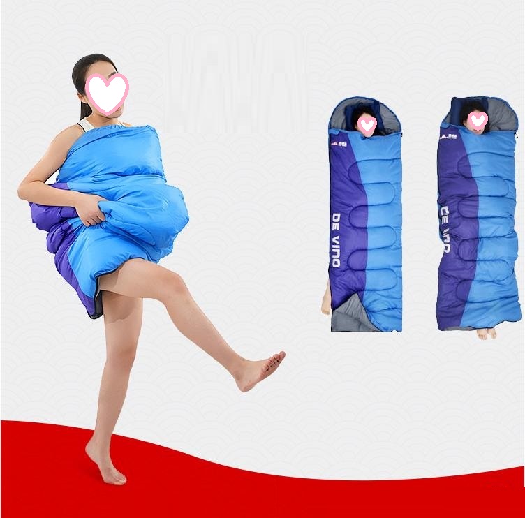 寝袋 シュラフ封筒型 軽量 保温 防水 スリーピングバッグ コンパクト 登山 アウトドア 避難用 キャンプ 車中泊 春夏秋冬 防災用 収納パック付き 