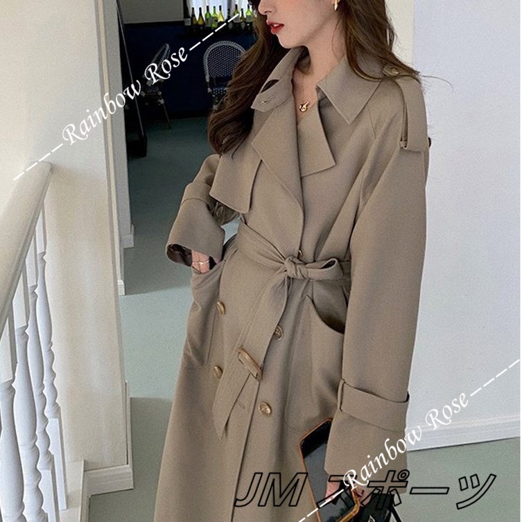 トレンチコート 秋物 冬物 アウター ロングコート 春コート 50代 春 レディース 秋服 20代 40代 ライトアウター 大きいサイズ 30代 韓国風 