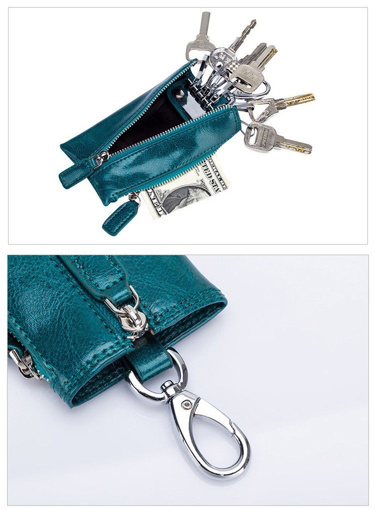 (。・。。不可)牛革キーケース カード入れ 札入れ ６連キーホルダー キーケース財布 鍵 セール ポケット カード入れ 