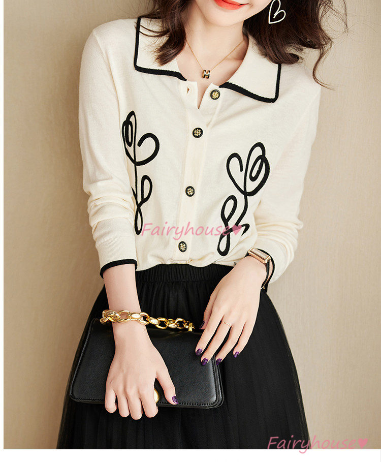 ニットカーディガン レディース 秋新作 花柄 ニットソー 通勤 通勤 大人 コーディガン 可愛い 40代 上品 オシャレ 着痩せ 