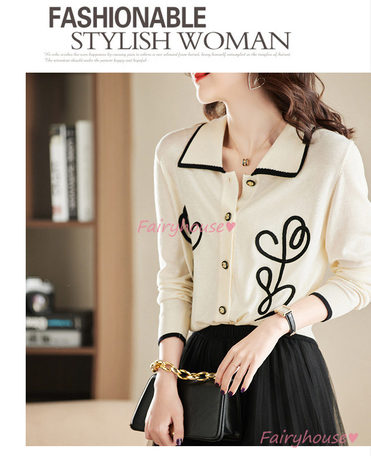 ニットカーディガン レディース 秋新作 花柄 ニットソー 通勤 通勤 大人 コーディガン 可愛い 40代 上品 オシャレ 着痩せ 