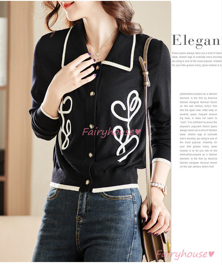 ニットカーディガン レディース 秋新作 花柄 ニットソー 通勤 通勤 大人 コーディガン 可愛い 40代 上品 オシャレ 着痩せ 