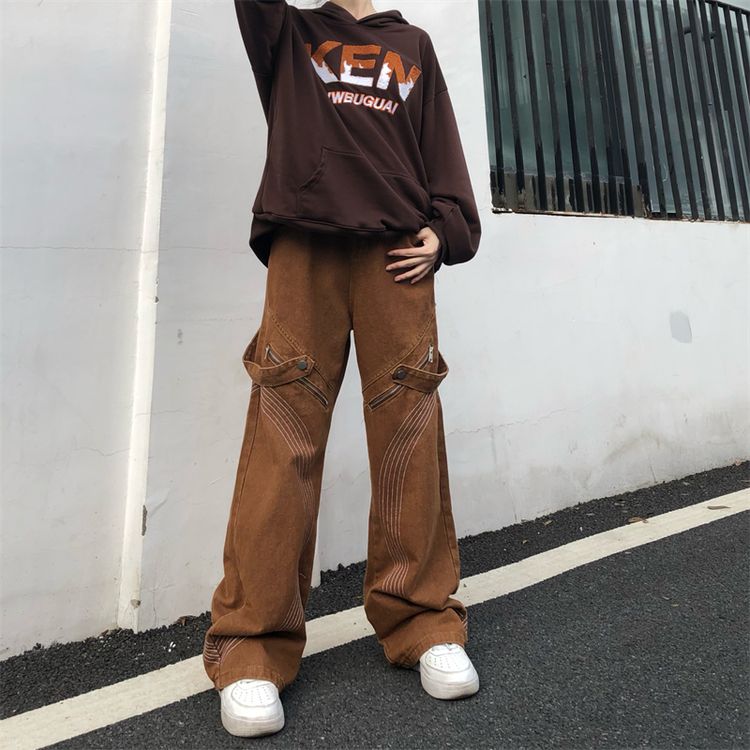 ロングパンツ 韓国 ストリート HIPHOP 原宿系 K-POP 衣装 レディース ダンス 