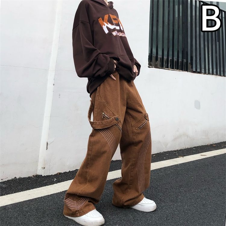 ロングパンツ 韓国 ストリート HIPHOP 原宿系 K-POP 衣装 レディース ダンス 