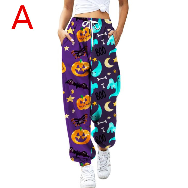 ハロウィンヨガパンツ ヒップアップ トレーニング フィットネス エアロビクス ズボン エアロビクスウェア ズボン ダンス衣装 美脚 ランニングウェア 