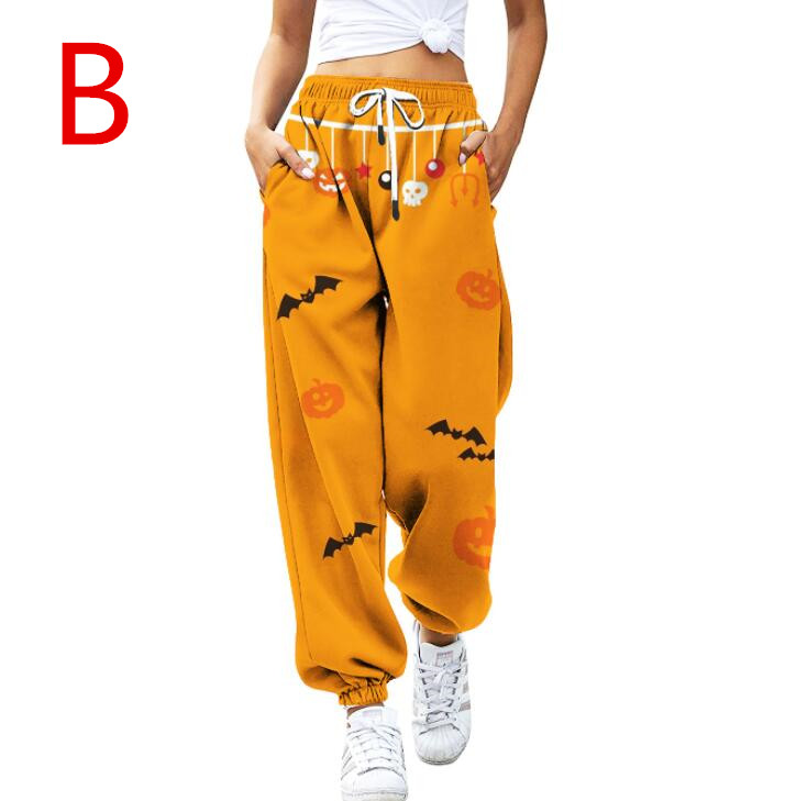 ハロウィンヨガパンツ ヒップアップ トレーニング フィットネス エアロビクス ズボン エアロビクスウェア ズボン ダンス衣装 美脚 ランニングウェア 