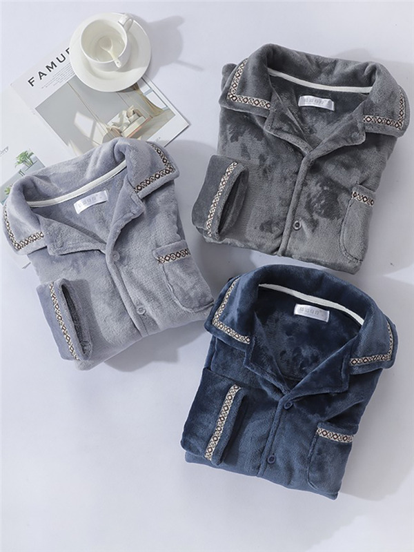 厚手 パジャマ メンズ 冬 暖かい 上下セット あったか 誕生日 お揃い もこもこ ルームウェア 前開き 長袖 プレゼント 秋冬 部屋着 30代40代 